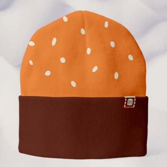 Nwt- Official Burger King Sesame Seed Bun Beanie